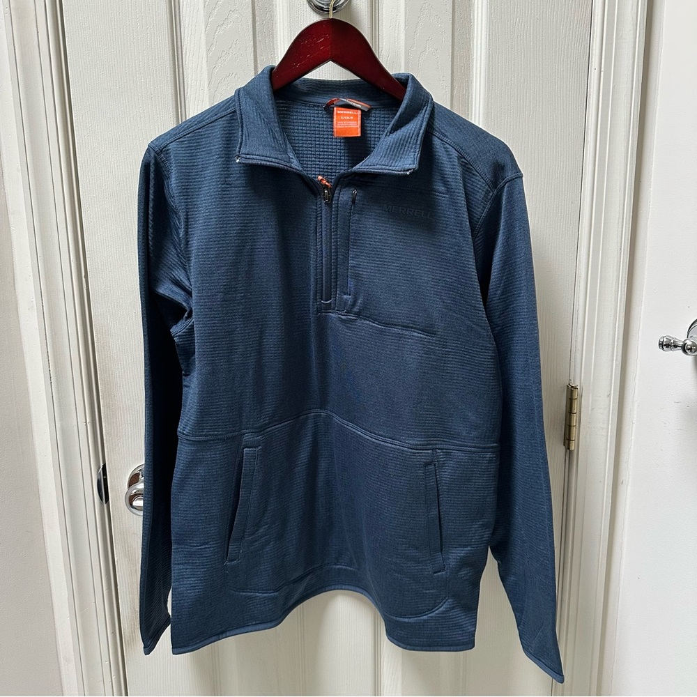 NWT Merrell Slate Blue Quarter-Zip Pullover size Small